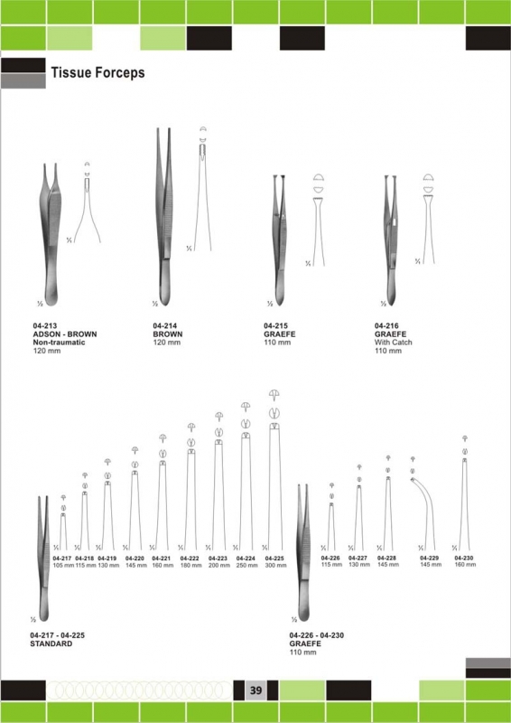 delicate tissue forceps 