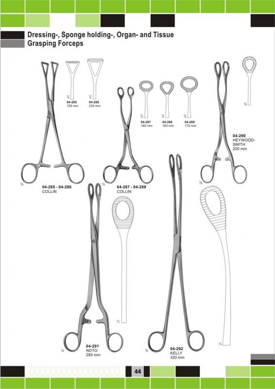 sponge and dressing forceps