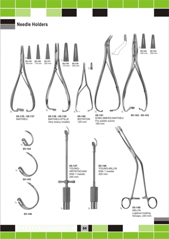 needle holders for micro surgery  