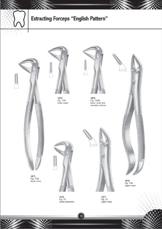 Extracting Forceps English Pattern