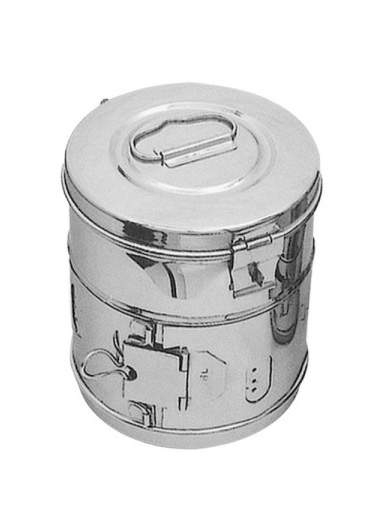 Bucket With Handle &Lid Stainlss Steel