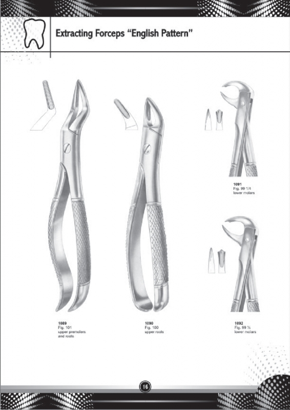 Extracting Forceps English Pattern