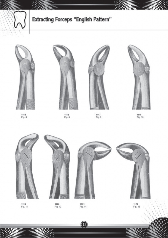 Extracting Forceps English Pattern