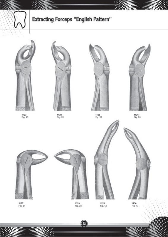 Extracting Forceps English Pattern