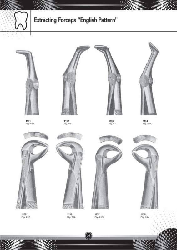 Extracting Forceps English Pattern