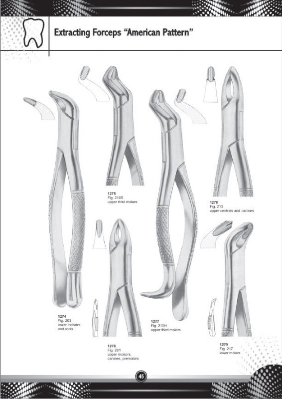 Extracting Forceps American Pattern