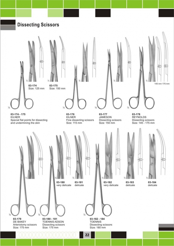 dissecting scissors